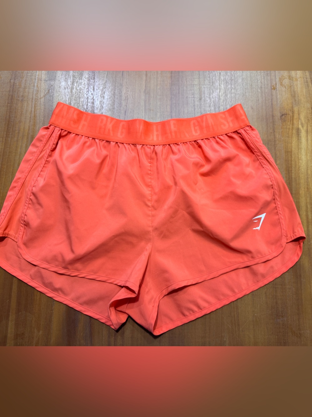 Gymshark Orange Athletic Shorts - Picture 1 of 3